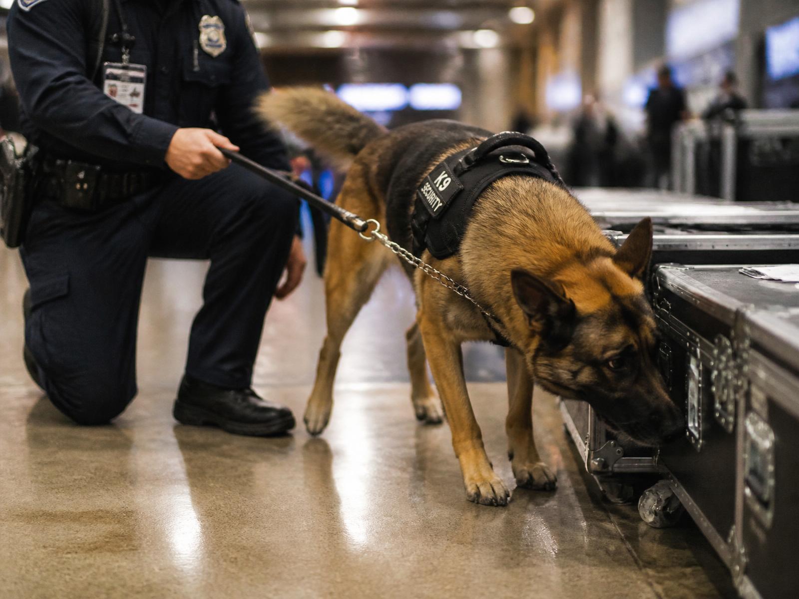 Sioux Falls K9 explosive detection team — Tri-State Security certified handler and dog