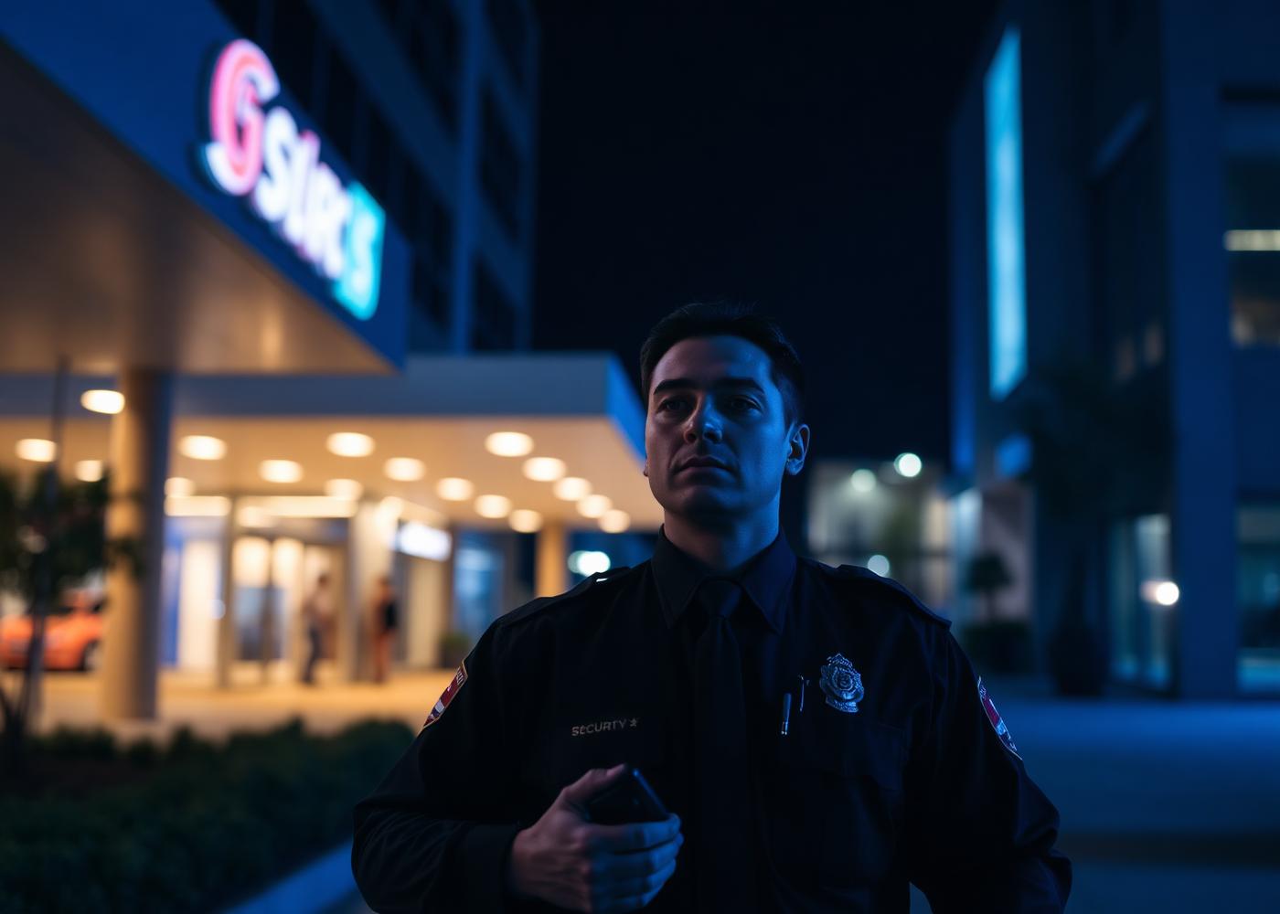 Sioux Falls security officer on patrol — Tri-State Security & Patrol uniformed guard